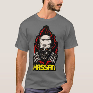 Svart etikettskateboard t shirt