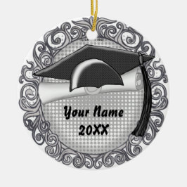 Svart examensmössa ornament
