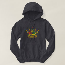 Svart excellens krona – Svarta historiemånaden Hoodie