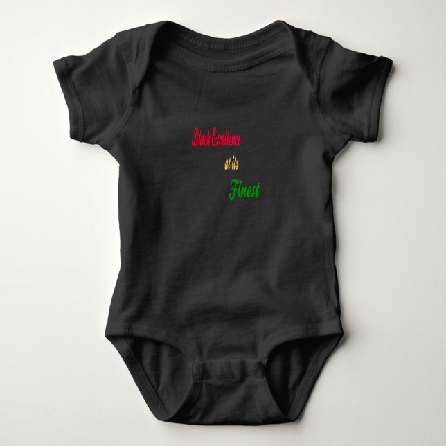 Svart excellens som bäst t shirt (Framsida)