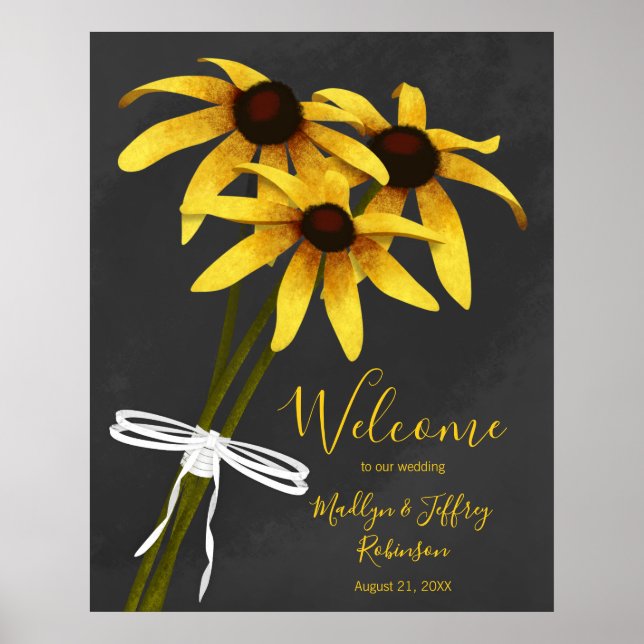 Svart Eyed Susan bröllop Poster (Framsidan)
