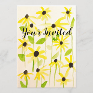 Svart-Eyed-Susan-inbjudan Inbjudningar