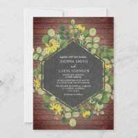 Svart Eyed Susan Wildblomme Wood Plank Bröllop
