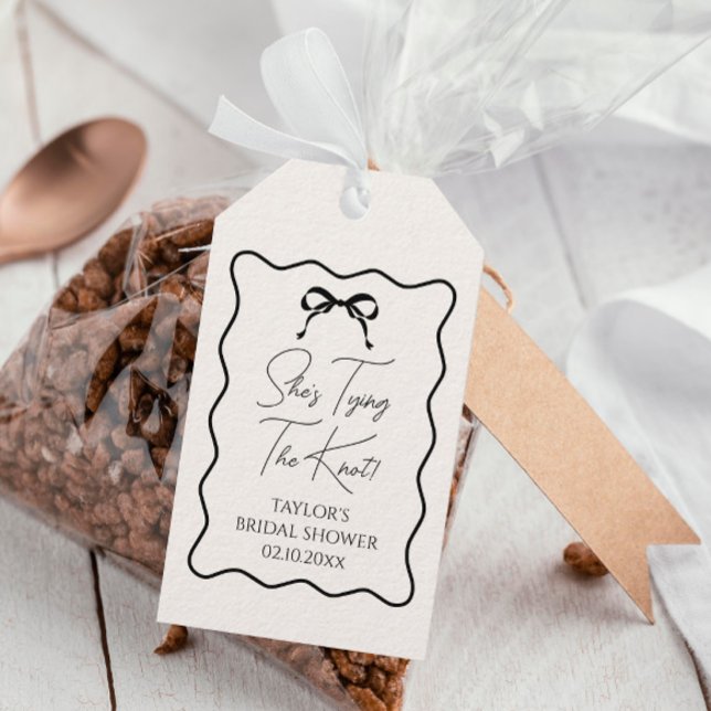 Svart fack Hon Gifter sig Möhippa för Presentetikett (Skapare uppladdad)