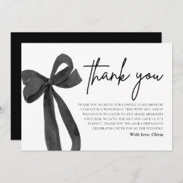 Svart fack Hon Gifter sig tackkort Inbjudningar