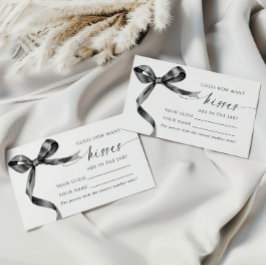 Svart fack hur många Kisses Shower-spelkort Placeringskort