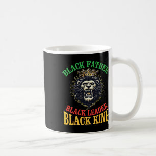Svart fader svart ledare svart kung Da kronlejon Kaffemugg