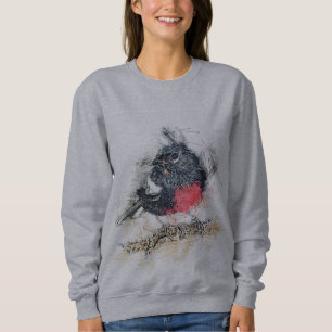 svart fågel t shirt