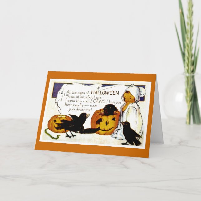 Svart fåglar kort (Framsida)