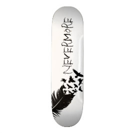 Svart fåglar, Nevermore Old School Skateboard Bräda 18 Cm