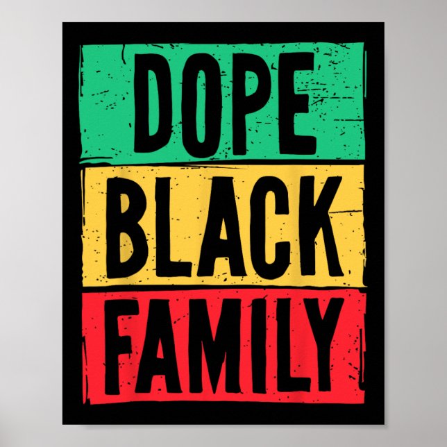 Svart familjens Junetonde historikmånad matchning Poster (Framsidan)