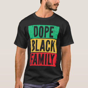 Svart familjens Junetonde historikmånad matchning T Shirt