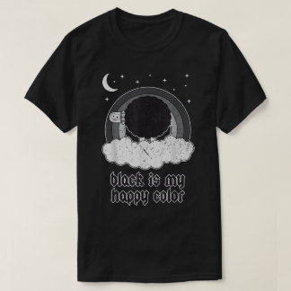 Svart Får Gotisk Rolig Design T Shirt