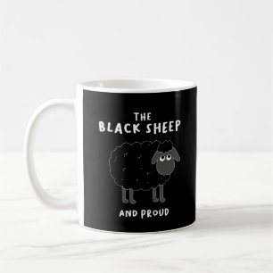 Svart får kaffemugg