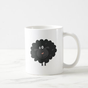 Svart får kaffemugg