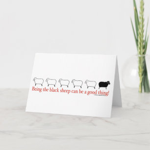 Svart får kort