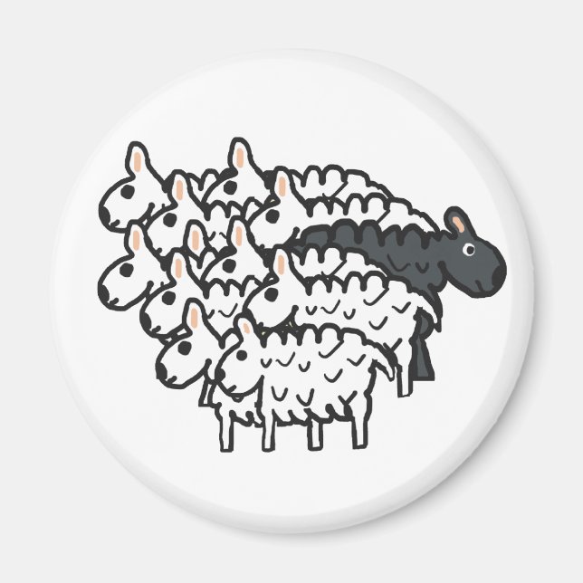 Svart får magnet (Framsidan)