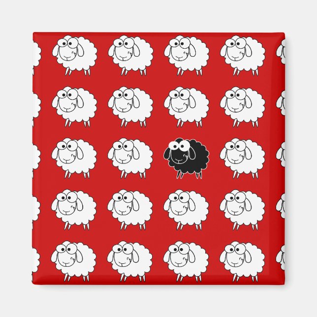 Svart får magnet (Framsidan)