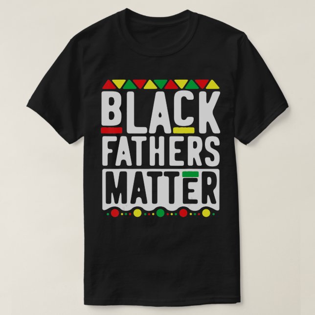 Svart Far Matter för manar Pappa Historik - månad  T Shirt (Design framsida)