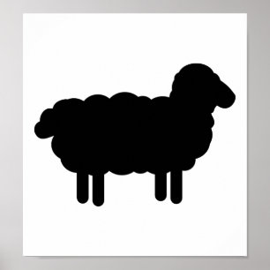 Svart får poster