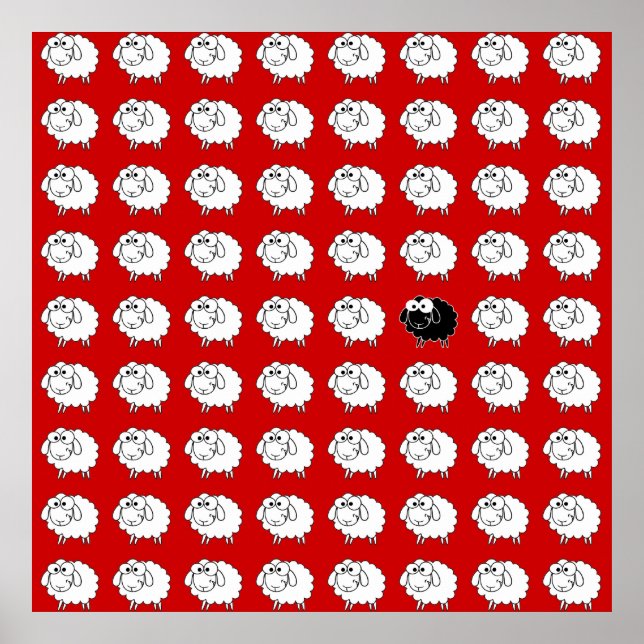 Svart får poster (Framsidan)