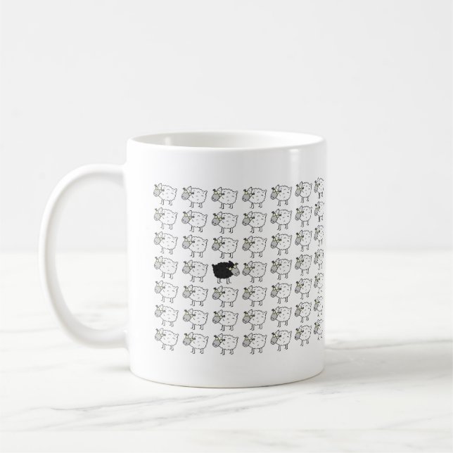 Svart får (R) Kaffemugg (Vänster)