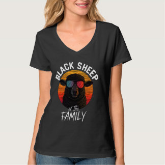 Svart får som familjen lustigt säger t shirt