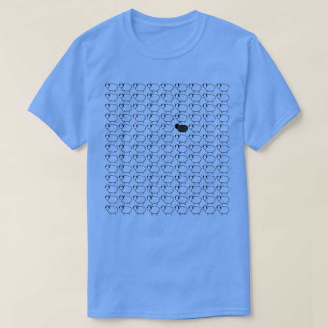 Svart får t shirt (Design framsida)