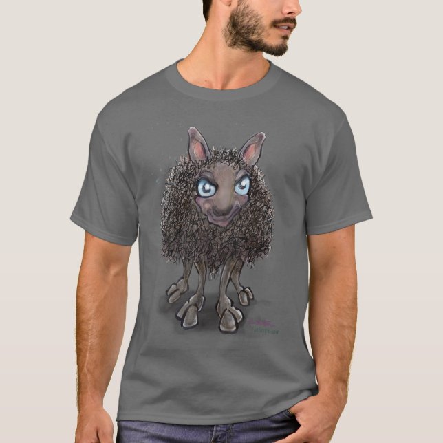Svart får t shirt (Framsida)