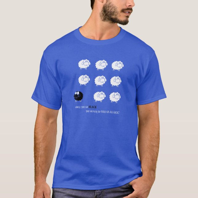 Svart får tee (Framsida)