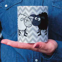 Svart Får Vitt Får Svart 11 oz Kombomugg Mugg