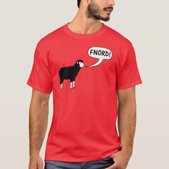 Svart fårFnord Discordian T-tröja T Shirt (Framsida)