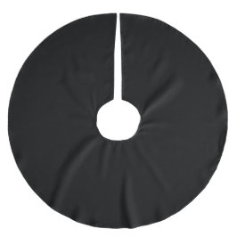 Svart färg julgransmatta borstad polyester