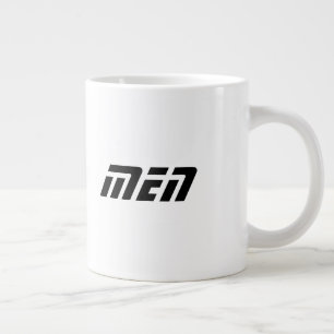 Svart Färg Män Namn Tryckt Jumbo Special-Kopp Mugg
