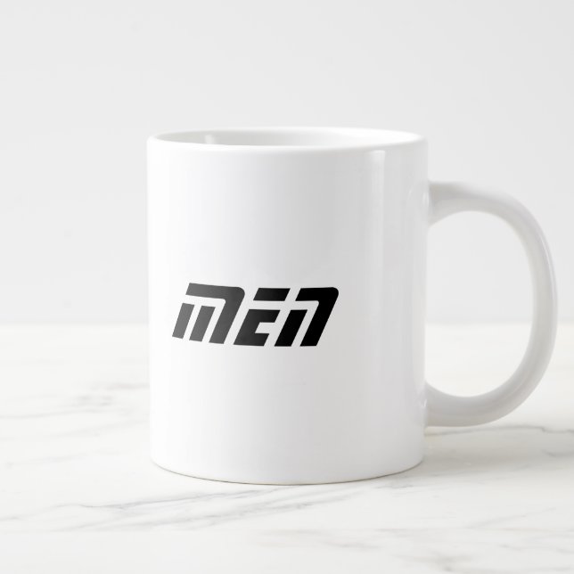 Svart Färg Män Namn Tryckt Jumbo Special-Kopp Mugg (Höger)