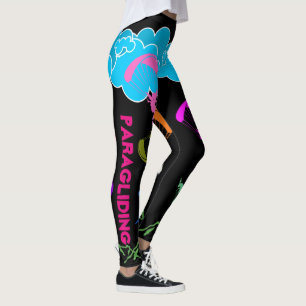 Svart färgade pärlreglage leggings