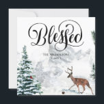 Svart, färglös Winter Snö-sceneri med färgade slut Julkort<br><div class="desc">Chic,  modernt och enkelt julhälsningskort för vintern. Önska er alla God jul och Gott nytt år!</div>