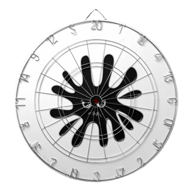 Svart färgplatta för arg piltavla (Framsidan)