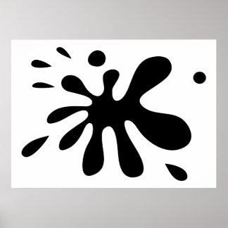 Svart färgplatta poster