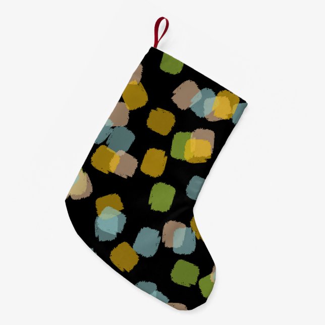 Svart färgrutor för färg liten julstrumpa (Framsidan (Hängande))