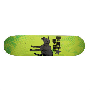 Svart fårSkateboard Old School Skateboard Bräda 18 Cm