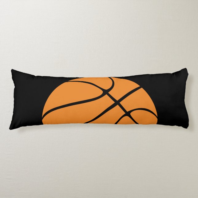 Svart, fast färg-kudde kroppskudde (Framsidan)