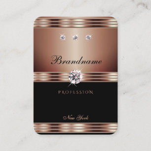 Svart faux Rhinestones-juveler från Luxuriska Ro  Visitkort