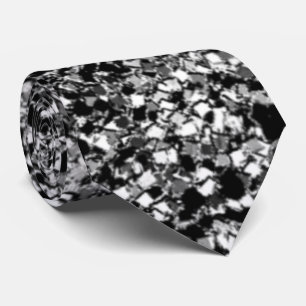 Svart FauxglitterTie Slips