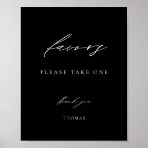 Svart favorit poster