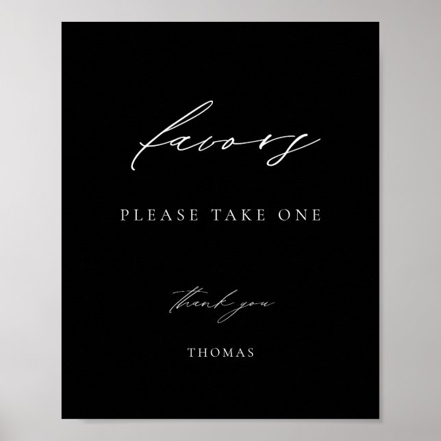 Svart favorit poster (Framsidan)