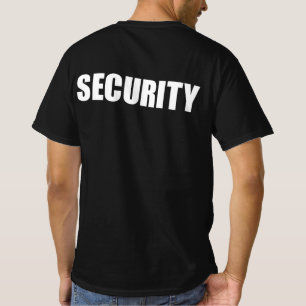 Svart, fet text T-skirt för säkerhet T Shirt