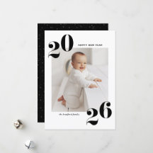 Svart fet typografi 2025 - nyårfoto