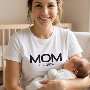 Svart Fetty Establisherad Mamma T-Shirt