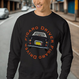 Svart Figaro Driver Retro Figarations Sweatshirt